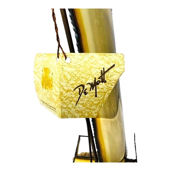 DeMott Brass Sailboat NWT Sailboat Made Of Brass, Copper and Steel Mounted On I - Picture 10 of 15